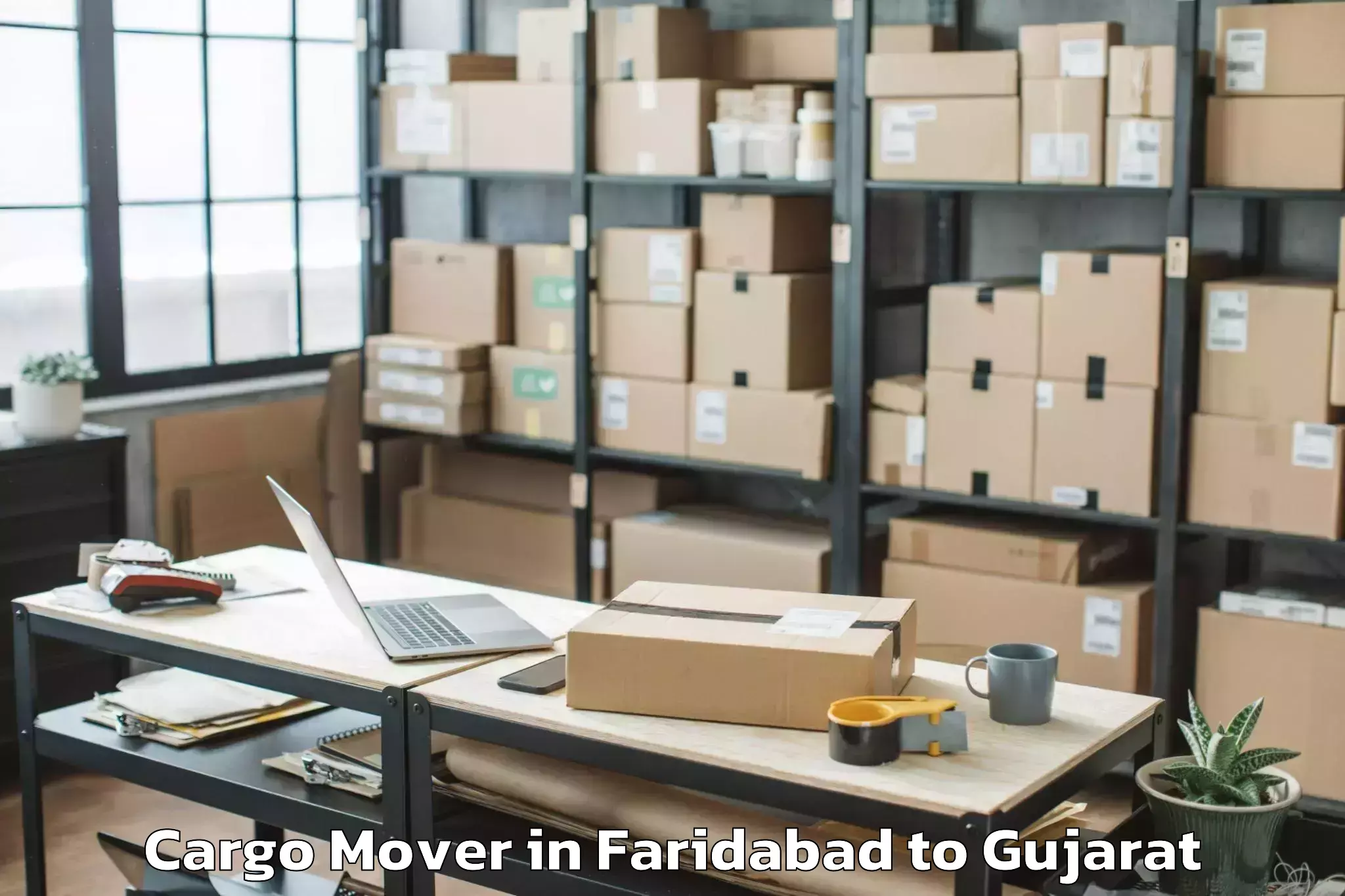 Expert Faridabad to Una Gir Somnath Cargo Mover